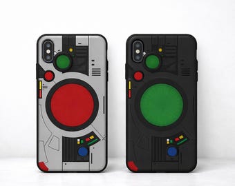 Japanese Retro Black & Shadow Hero Phone Case Custom Tokusatsu Design Fits All Phone Types