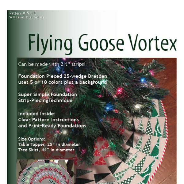 Flying Goose Vortex Quilt Pattern (PDF Download)