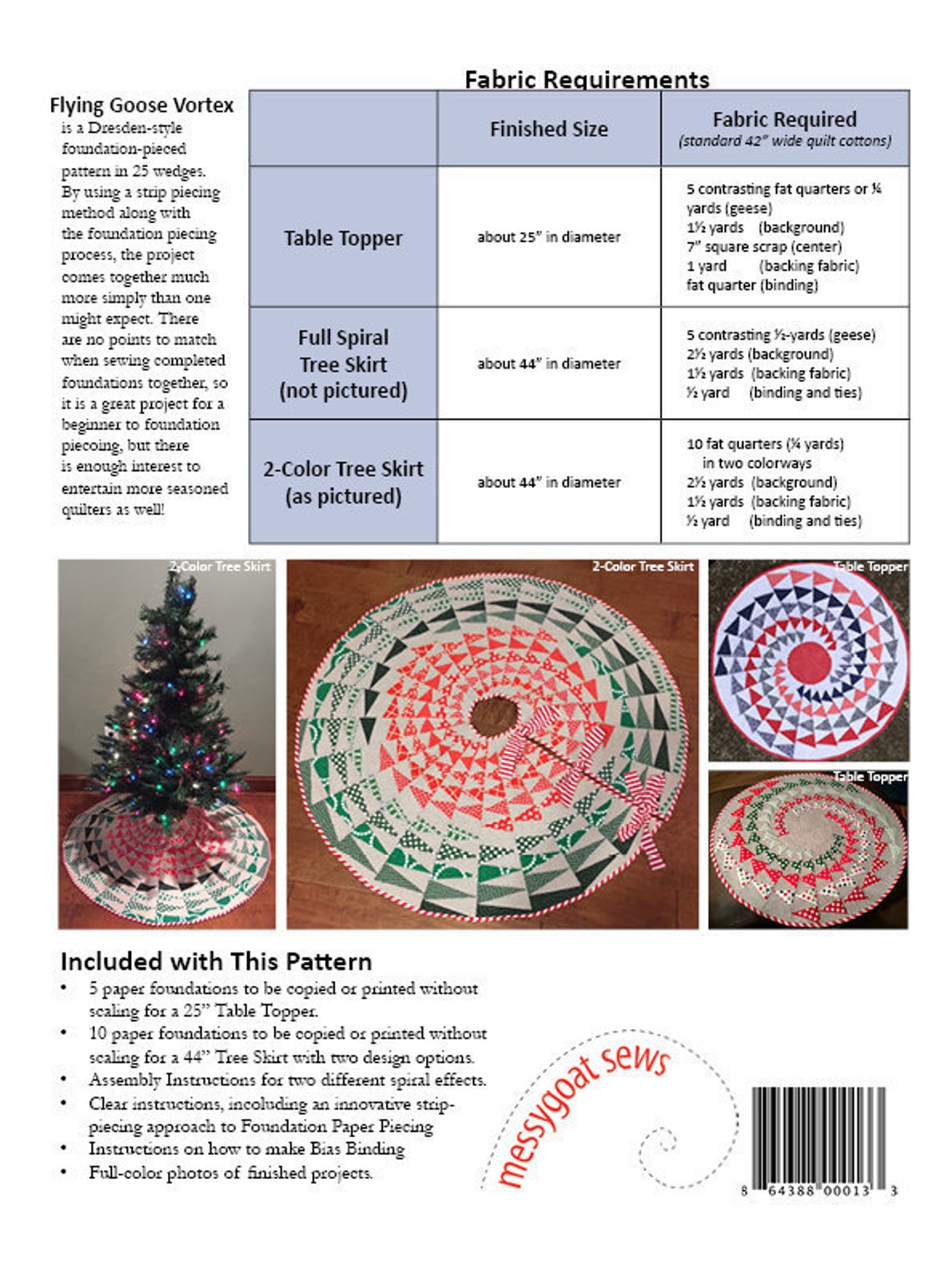 Flying Goose Vortex Quilt Pattern (PDF Download) - Etsy