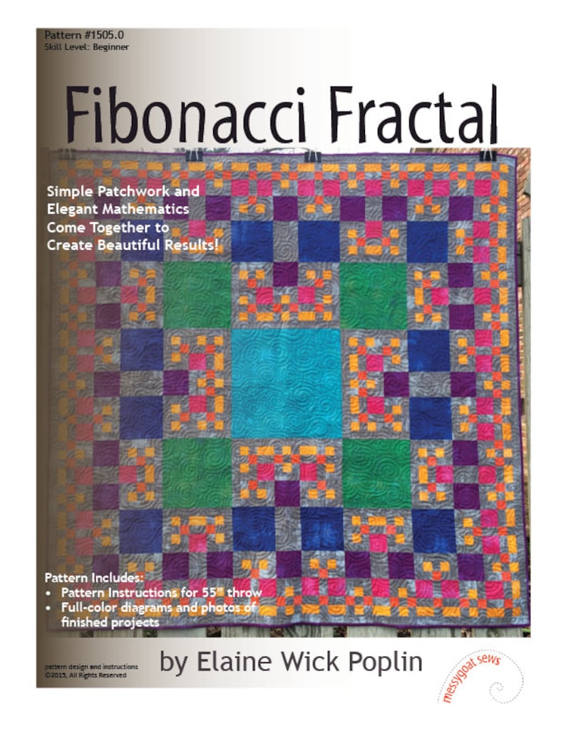 Fibonacci Fractal Quilt Pattern PDF Download Etsy