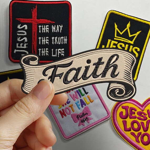 Ezekiel 7:25 Embroidered Bible Verse Patch - Iron-On / Sew-On Christian Faith Applique