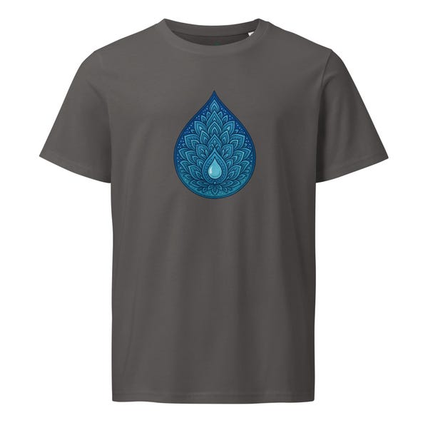 Unisex T-shirt i ekologisk bomull | Mandala-droppe