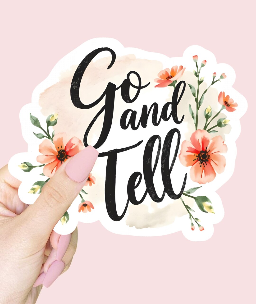 Go and Tell Sticker | Waterproof Christian Vinyl Decal - Etsy