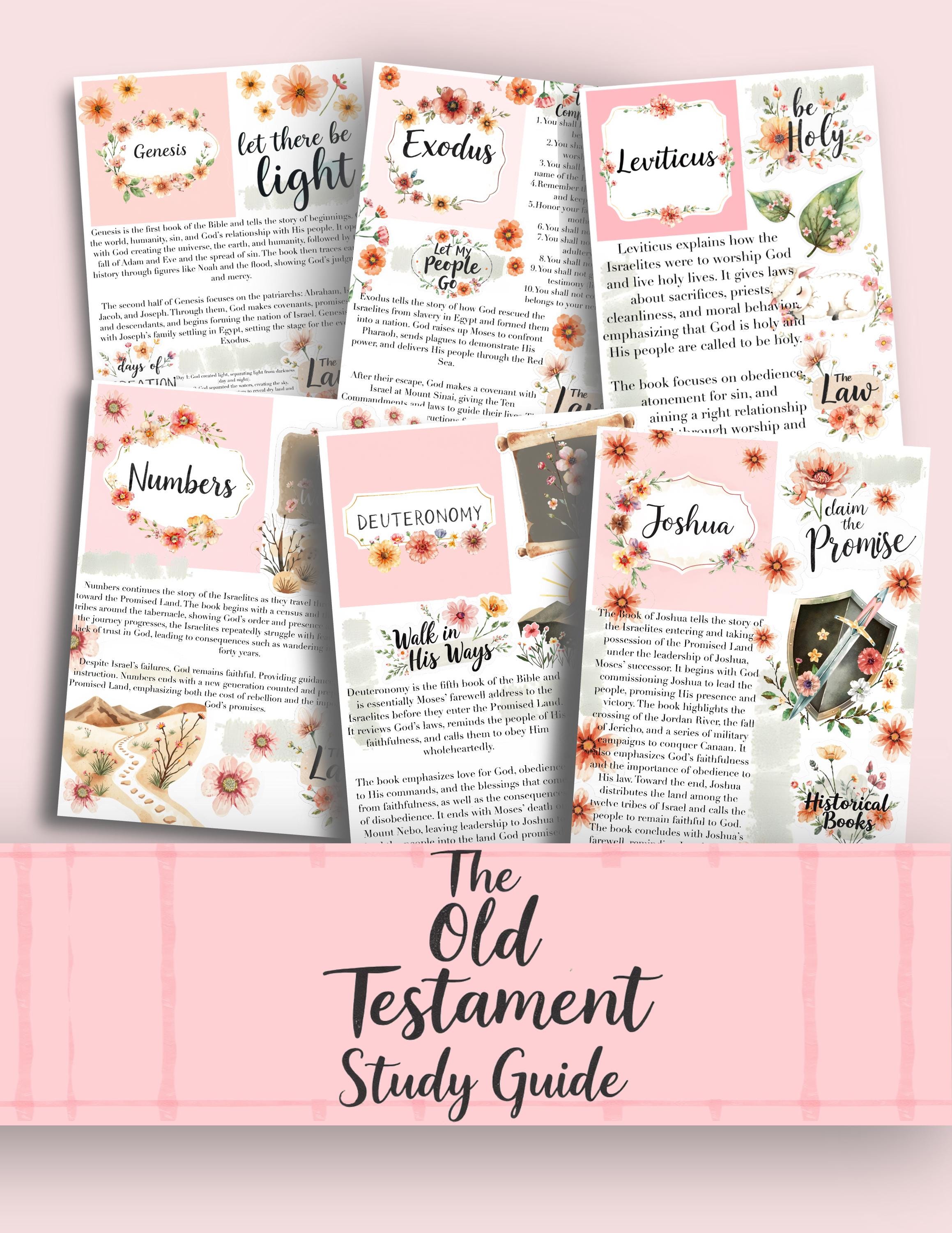 The Old Testament Bible Study Guide Printable | 39 PDF Pages - Etsy
