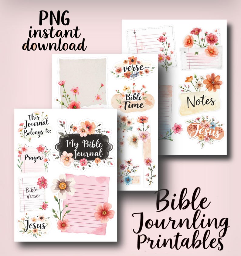 Bible Journaling Instant Download Printables - Etsy