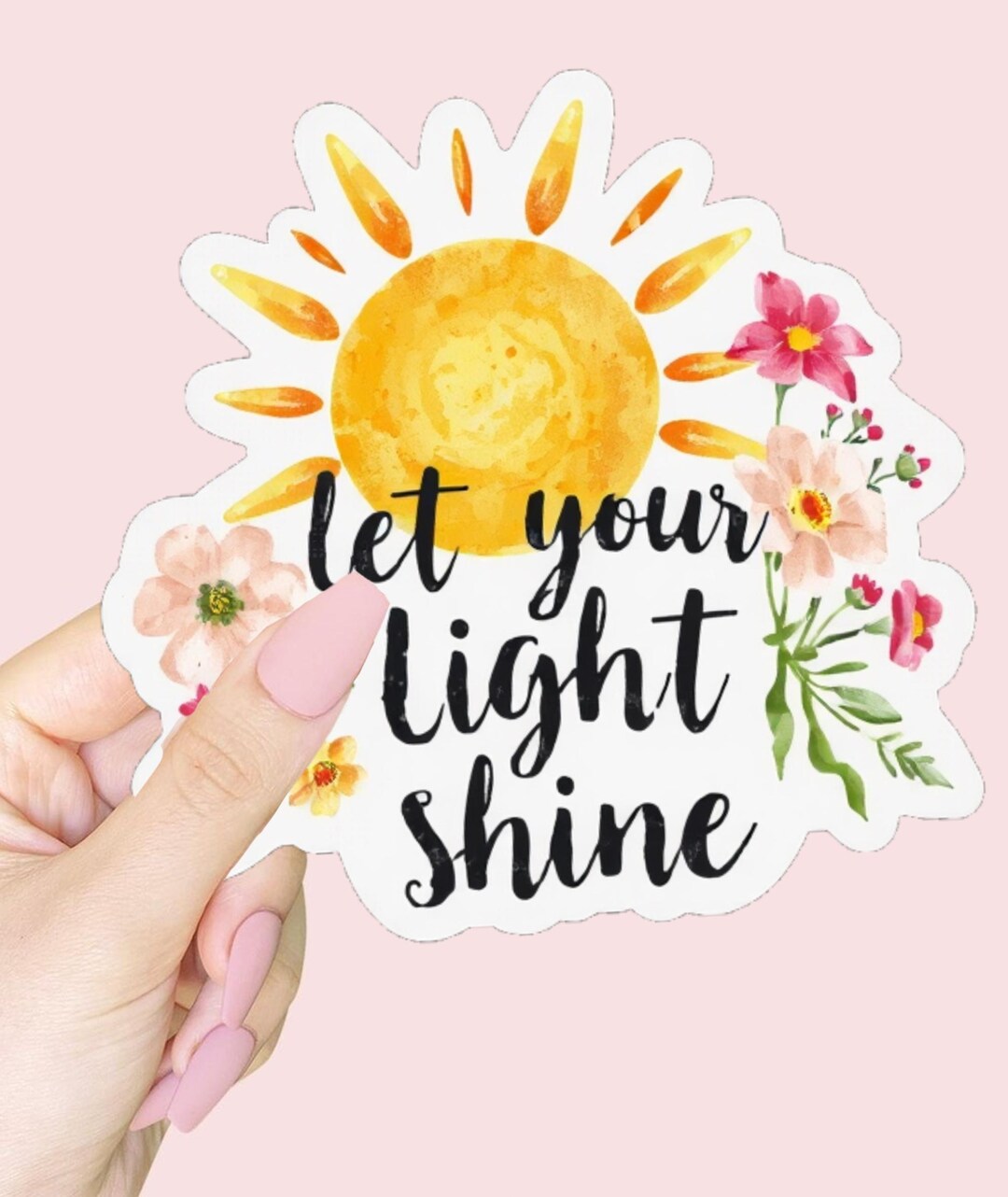 Let Your Light Shine Sticker | Waterproof Vinyl Christian Decal - Etsy