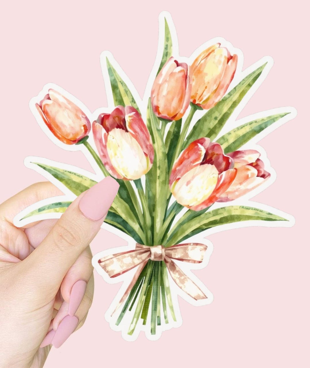Tulips Sticker | Waterproof Vinyl Sticker | High Quality Stickers ...