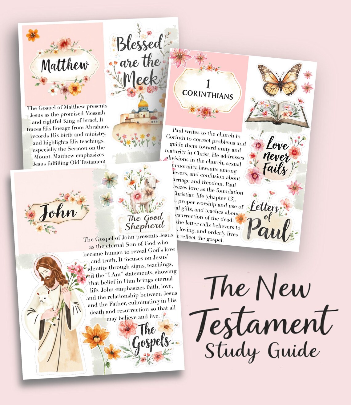 The New Testament Bible Study Guide Printable | 27 PDF Pages - Etsy