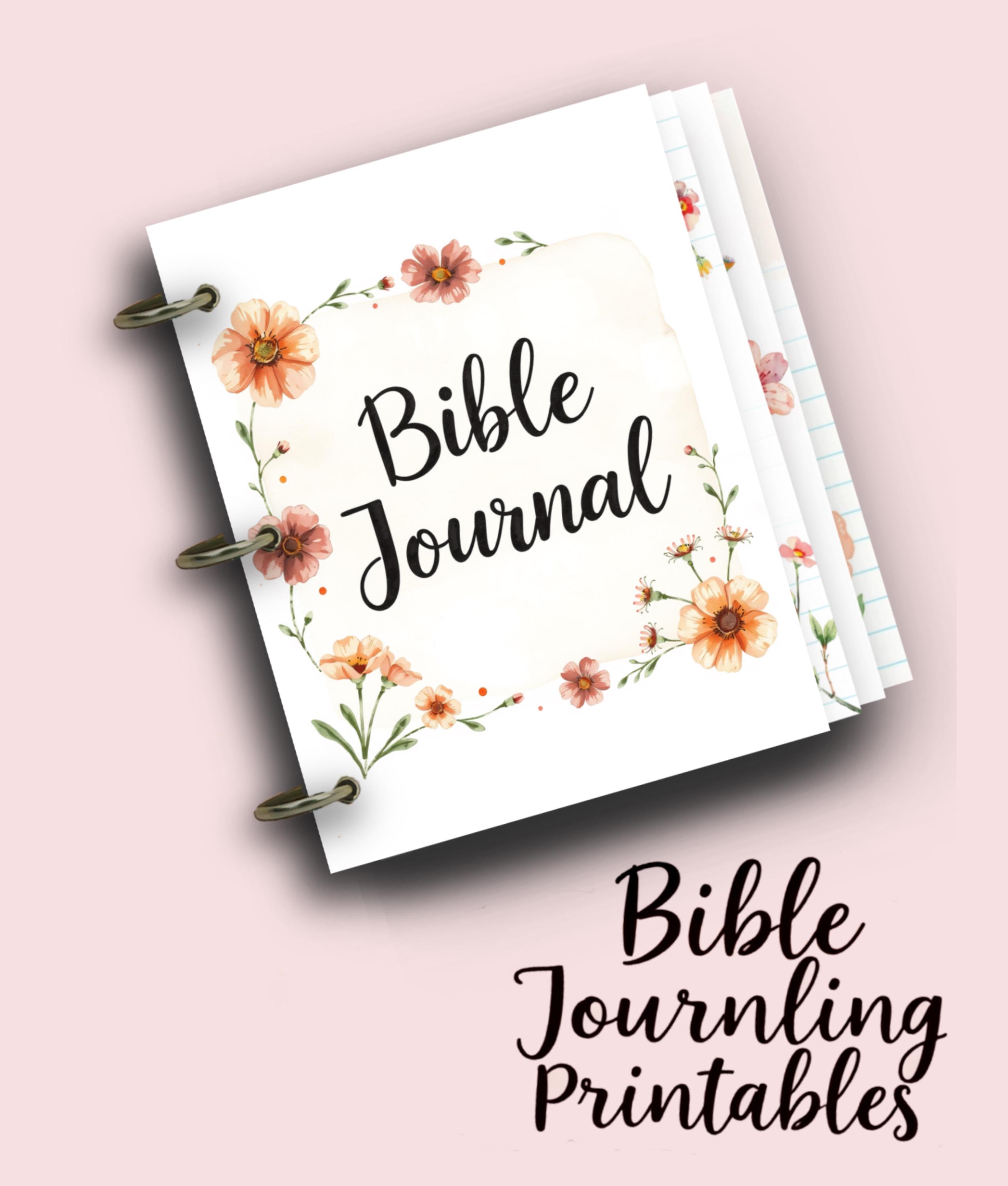 Bible Binder Cover and Papers Bible Journaling Instant Download ...
