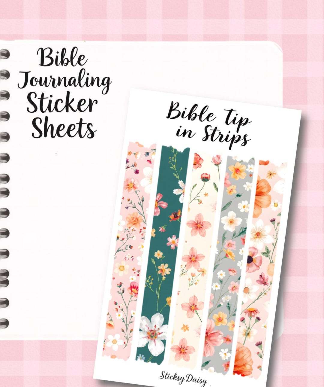 Bible Tip in Strips Christian Sticker Sheet | Faith Journaling Stickers ...