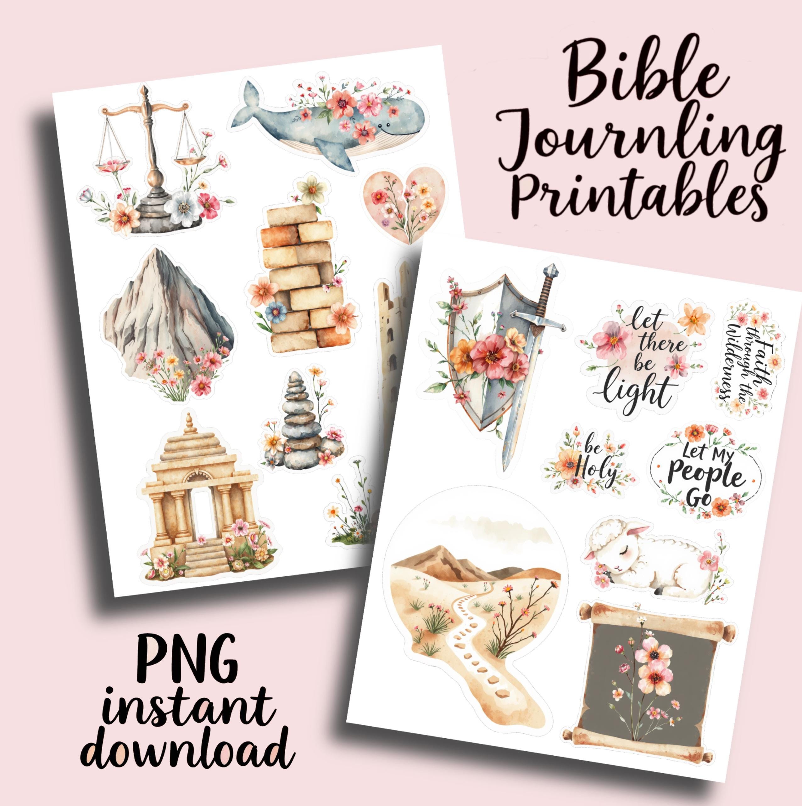 Bible Journaling Stickers Instant Download Printables - Etsy