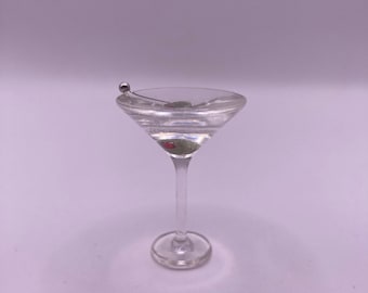 1:6 Martini with olive skewer! - Miniature cocktail - Fashion Royalty