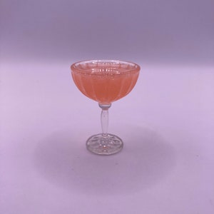 1:6 Rosé All Day decorative coupe Glass! - Miniature cocktail - Fashion Royalty