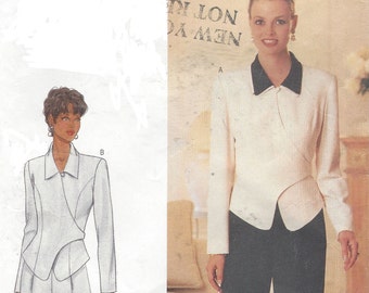 90s DW3 Womens Wrap Top or Jacket & Pants Butterick Sewing Pattern 4730 Size 14 16 18 Bust 36 38 40 UnCut Sewing Patterns