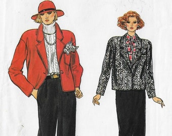 80s Womens Boxy Jacket, Skirt & Pants Vogue Sewing Pattern 9386 Size 14 16 18 Bust 36 38 40 FF