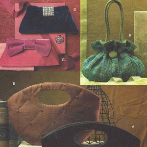UNCUT Beaded Bags PATTERN Vogue Accessories 7252 CRAFTS Historical Vintage Purse