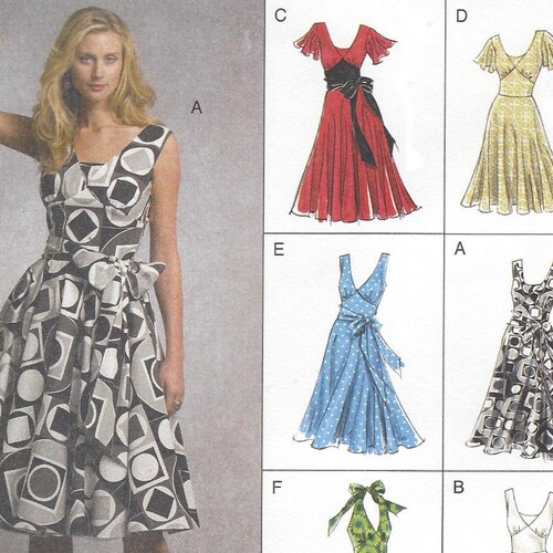 Vogue Sewing Pattern V8470 Womens Dress With Full Circle Skirt - Etsy