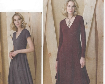 Kathryn Brenne Stretch Knit Dress Vogue Sewing Pattern V9268 Size 10 to 26 FF