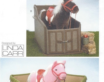 Vogue Sewing Pattern V9195 Linda Carr Toy Horse Corral and Stall FF Vogue Craft Pattern for Pony Stall and Corral