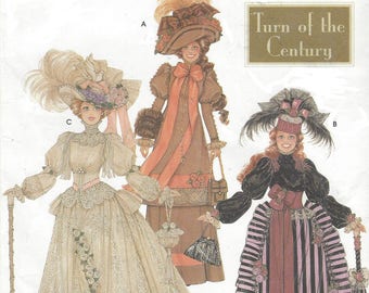 Theresa Laquey Turn of the Century Doll Clothes for Fashion Dolls Victorian Clothes for 11 1/2" Dolls Simplicity Sewing Pattern 9522 FF