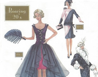 Theresa Laquey 1920s Doll Clothes for 11 1/2 Inch Fashion Dolls Roaring 20s Flapper Dress OOP Simplicity Sewing Pattern 9664 FF