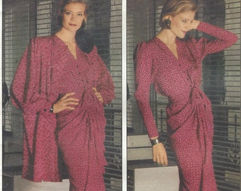 1960s Patou Womens Stunning One Piece Dress Vogue Sewing