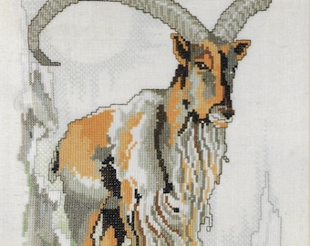 Rare Capricorn The Goat Maria Van Scharrenburg Counted Cross Stitch Kit 8330 New in Package