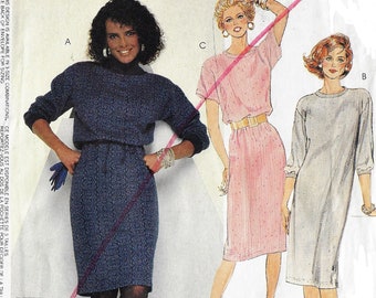 1980s Shari Belafonte-Harper Womens T Shirt Dress with Variations McCalls Sewing Pattern 3303 Size 16 18 20 Bust 38 40 42 FF