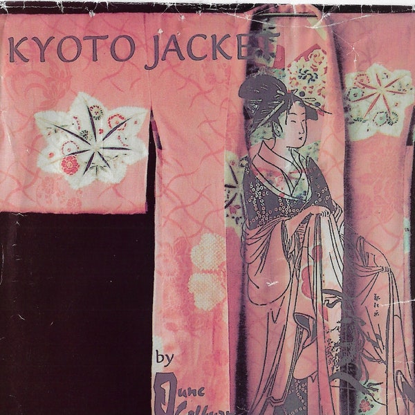 90s Kyoto Jacket Updated Haori June Colburn Designs Sewing Pattern Bust/Chest 32 34 36 38 40 42 44 46 48 50 52 54 56 FF