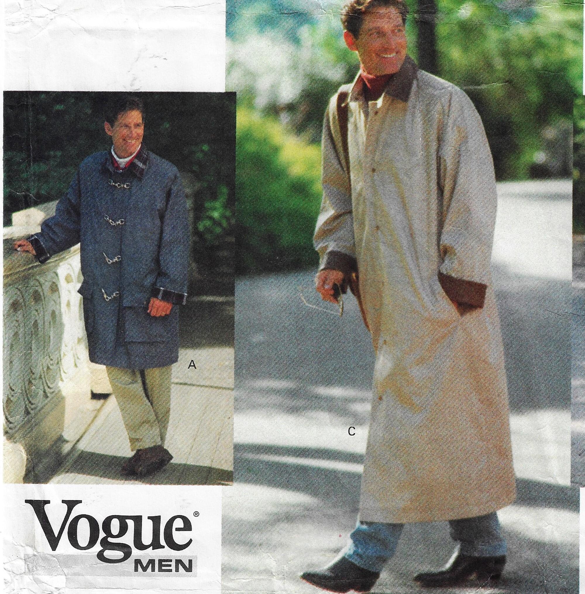 【vintage】 Oversizecoat Mod 90s Men's Lined Coat or Duster With Variations Oversized