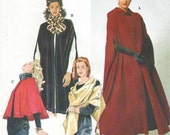 90s Simplicity Sewing Pattern 7438 Womens Capes & Wrap Size 6 8 10 12 14 16 Bust 30 1/2 to 38 Steampunk Cape Opera Cape Full Length Cape