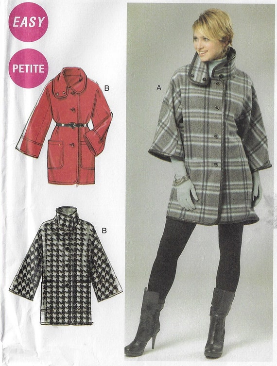 Womens Dolman Sleeve Unlined Jackets With Variations OOP Mccalls 