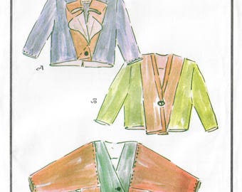 Lois Ericson Folds and Edges Jackets in 3 Styles Sewing Pattern Size 4 to 26 FF