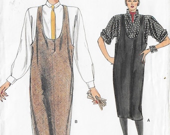 Patrón de costura Vogue 9128 para jersey de mujer de los años 90 con sisas recortadas y camisa, talla 12, 14 y 16 FF