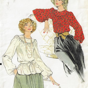 選ぶなら Misses 9686 Vogue 80s Vintage Tops szycia do Wzór Blouses トップス
