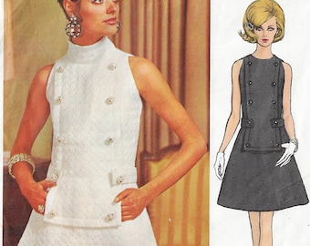 ワンピース PATOU Woman Dress Tobacco DR1610208 810B 60s Patou STUNNING Low Cut Cocktail Dress Pattern Vogue