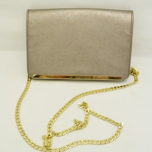 Mossimo Faux Leather Crossbody o Bolso de hombro Estilo Pesado Oro Tono Cadena Mango Perfecto para viajes
