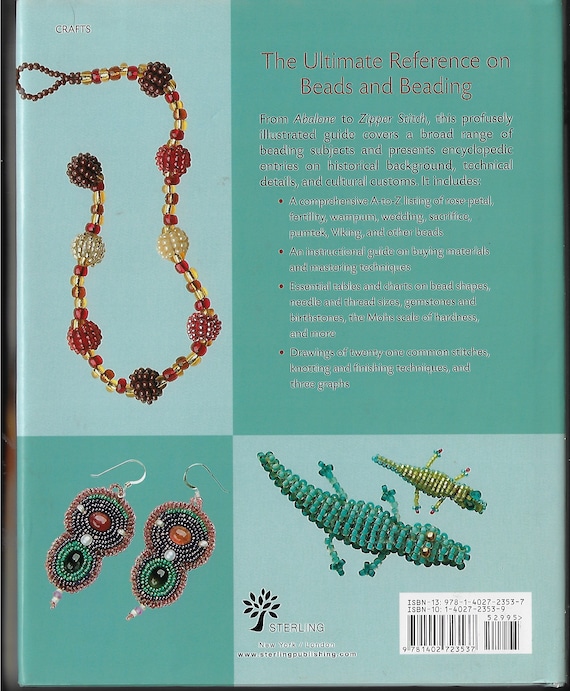 The Illustrated Bead Bible Terms, Tips & Techniques by Theresa Flores Geary  Ph.d Great Reference Book for Beaders 