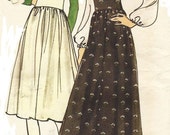 1970s Vogue Sewing Pattern 8117 Womens Boho Jumper, Palazzo Pant Jumper & Cowl Neck Blouse Size 14 Bust 36 UnCut
