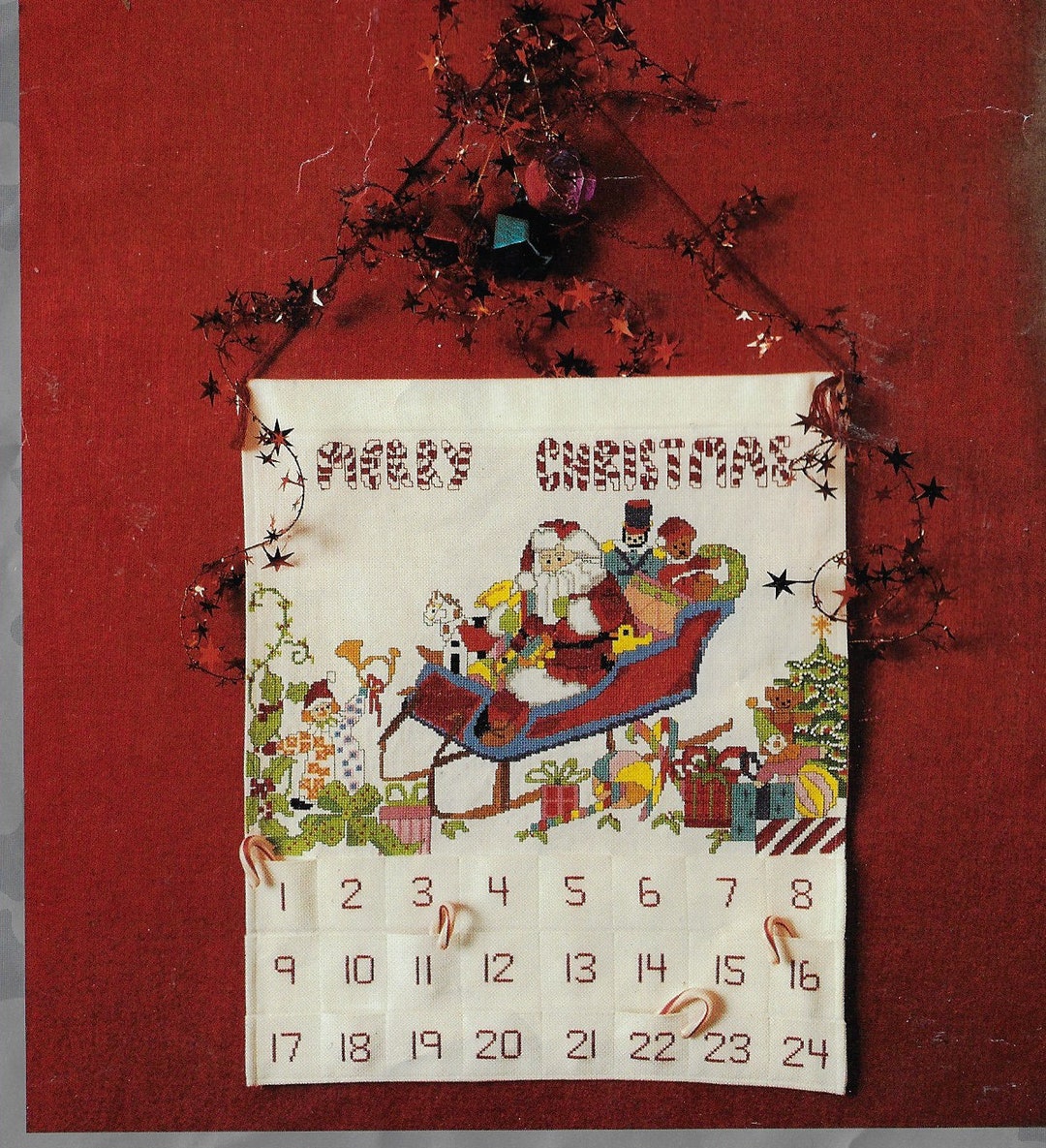 1990s Advent Calendar Candamar Counted Cross Stitch Kit 50513 Etsy