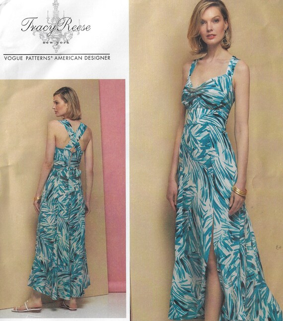 Tracy Reese Sundress Vogue Sewing Pattern V1625 Size 12 14 16 18 20 FF