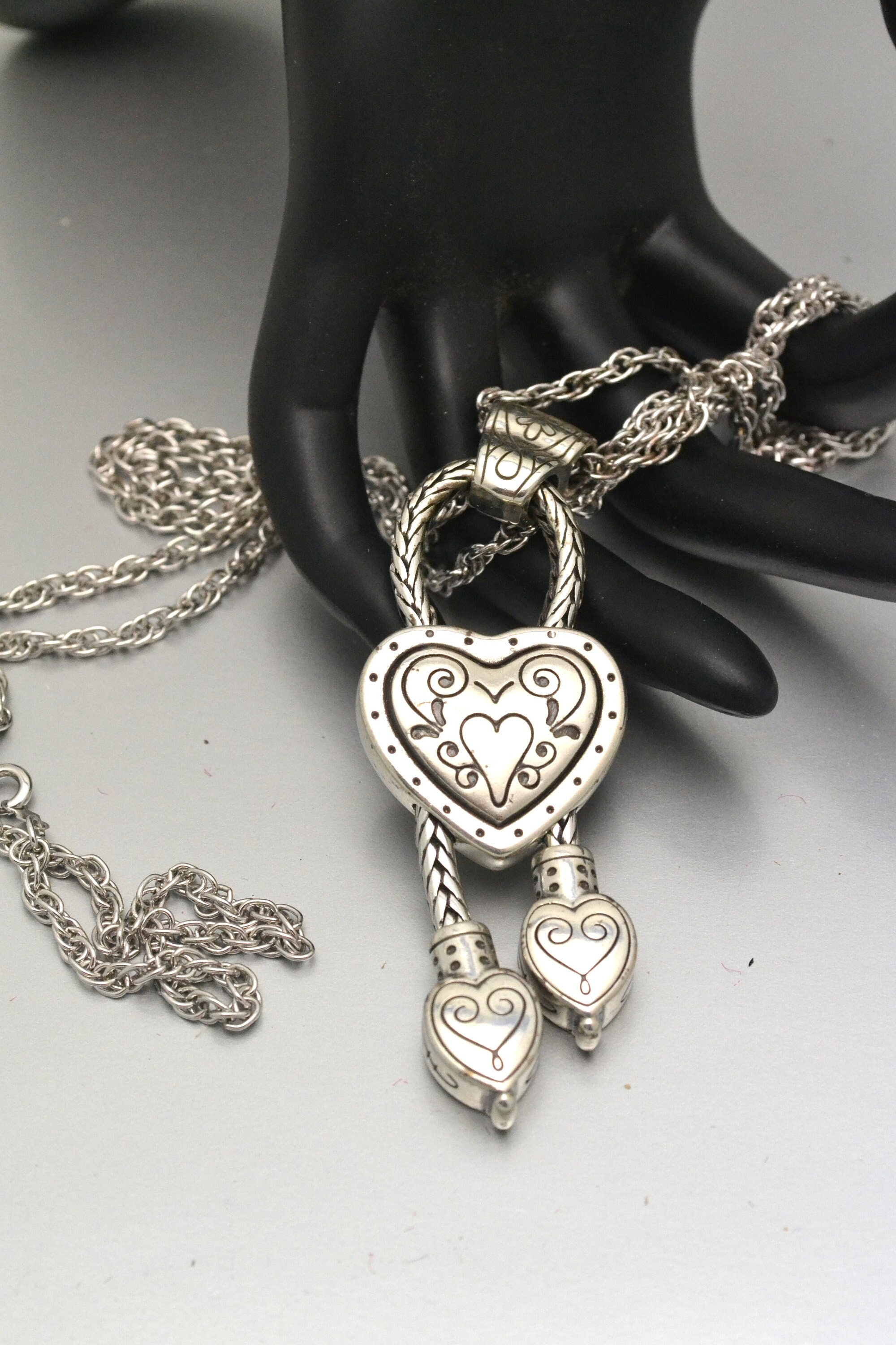 Heart Necklace, Silver, handmade | Bowman Originals, Sarasota, 941-302-9594