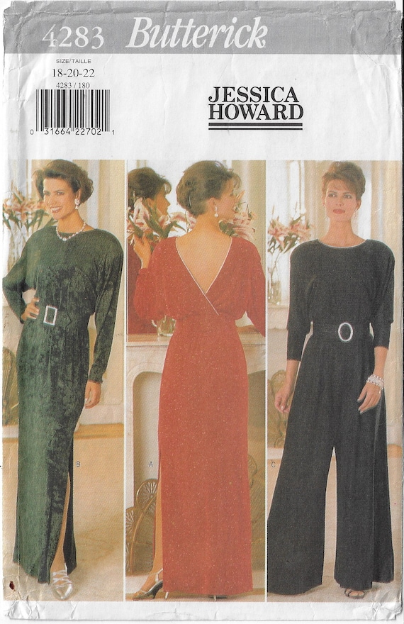90s Jessica Howard Womens Evening Gown or Jumpsuit & Belt
