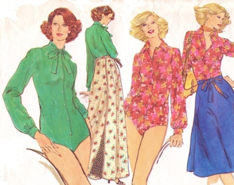 70er Jahre Body und Rock Vogue Schnittmuster 9709 Größe 44 Oberweite 36 ff
