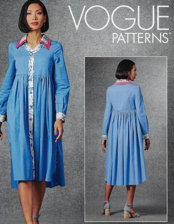 vogue empire waist dress patterns Vogue 2424 Empire Waist Dress in Two Lengths, Uncut, F/Folded, Sewing –  Patterns Central