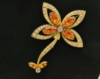 VTG 70s issey miyake BLK Clip on Brooch-