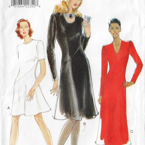 Patrón de costura Vogue 9337 para vestido tipo jersey de los 90, corte al bies. Tallas 12, 14 y 16 FF.