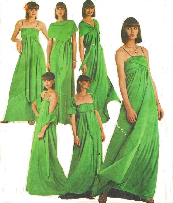 1970s Multi Wrap Evening Gown Simplicity Sewing Pattern 8086 Size 10 12 - Etsy 1970s Multi Wrap Evening Gown Simplicity Sewing Pattern 8086 Size 10 12 - Etsy