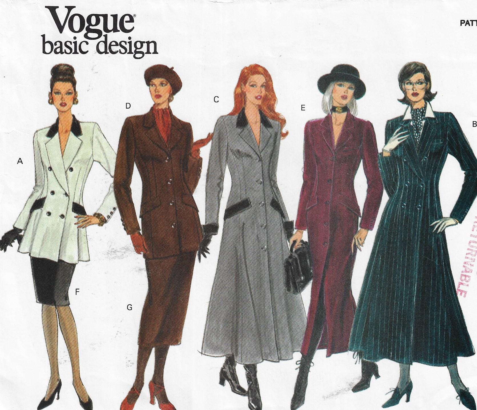 nao1141s 様フォロー割り90s MilaSchön Gown Coat 90s Womens Coat Dress or Jacket & Skirt Slim or Flared Vogue
