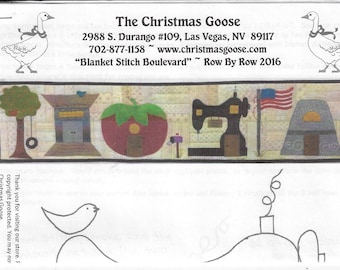 Wand Quilt Kit Decke Stitch Blümchen von The Christmas Goose Inkl